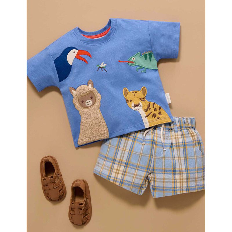 Purebaby Check Shorts image number 1